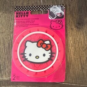 Hello Kitty Pink Auto Cup car  Coasters